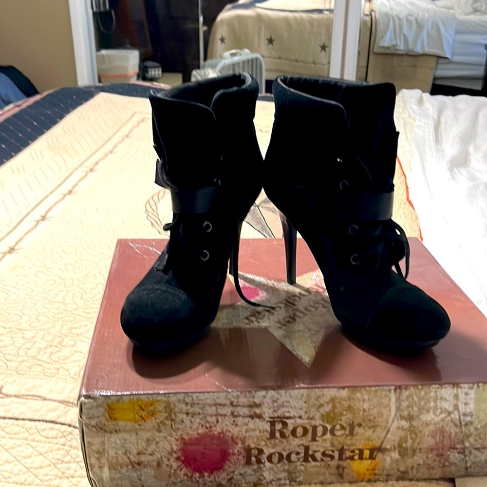 Hi Heel Black Bootie